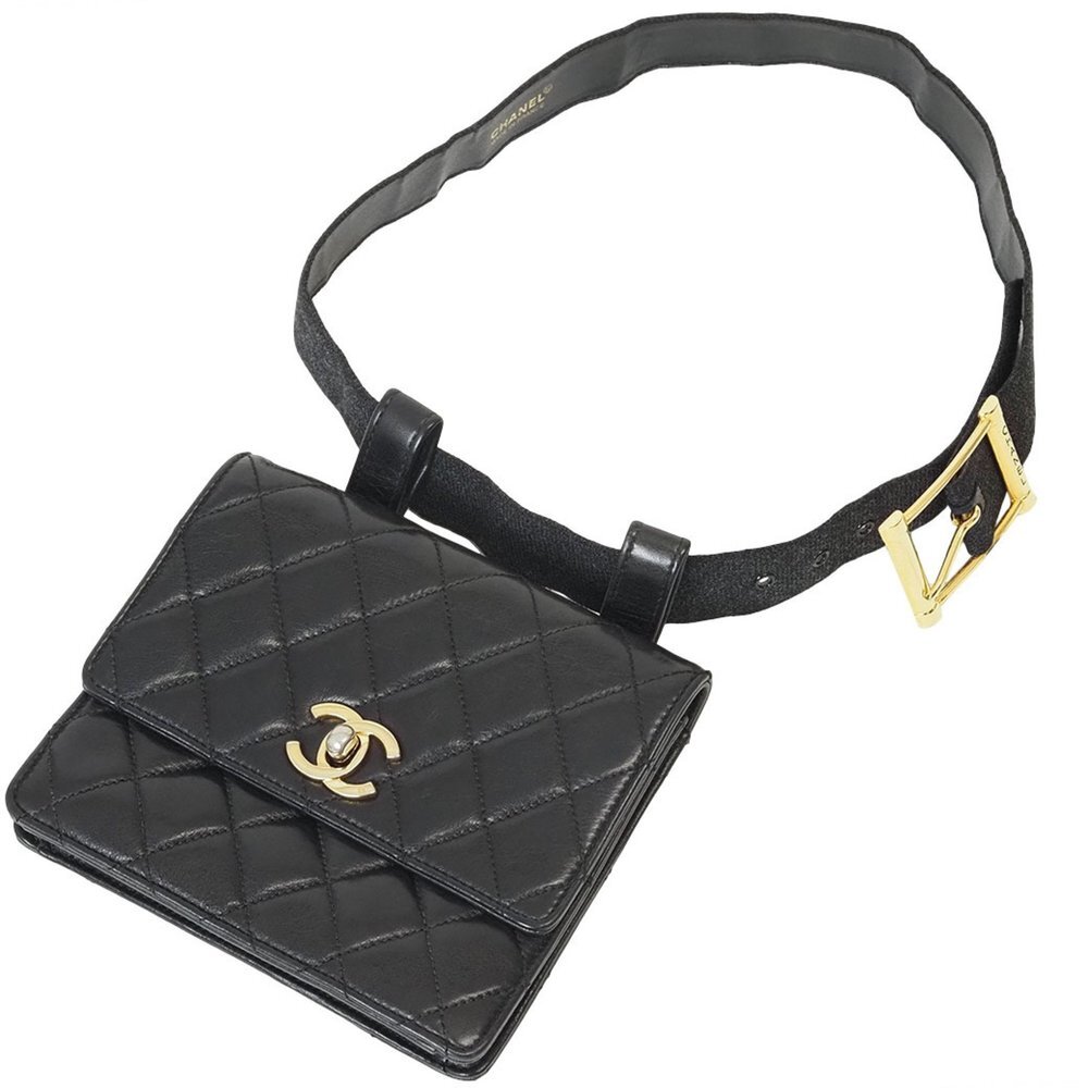 CHANEL Black Fanny Pack